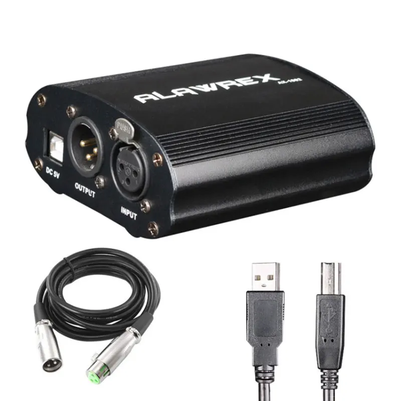 

Recording Equipment USB 1- Channel Adapter XLR Audio Cable For Condenser Microphone