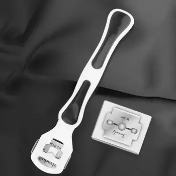 

Stainless Steel Cuticle Remover Dead Skin Removal Professional Care Shaver Shaving 10Pcs feet Skin Blades Hard Foot Pedicur Z2E2