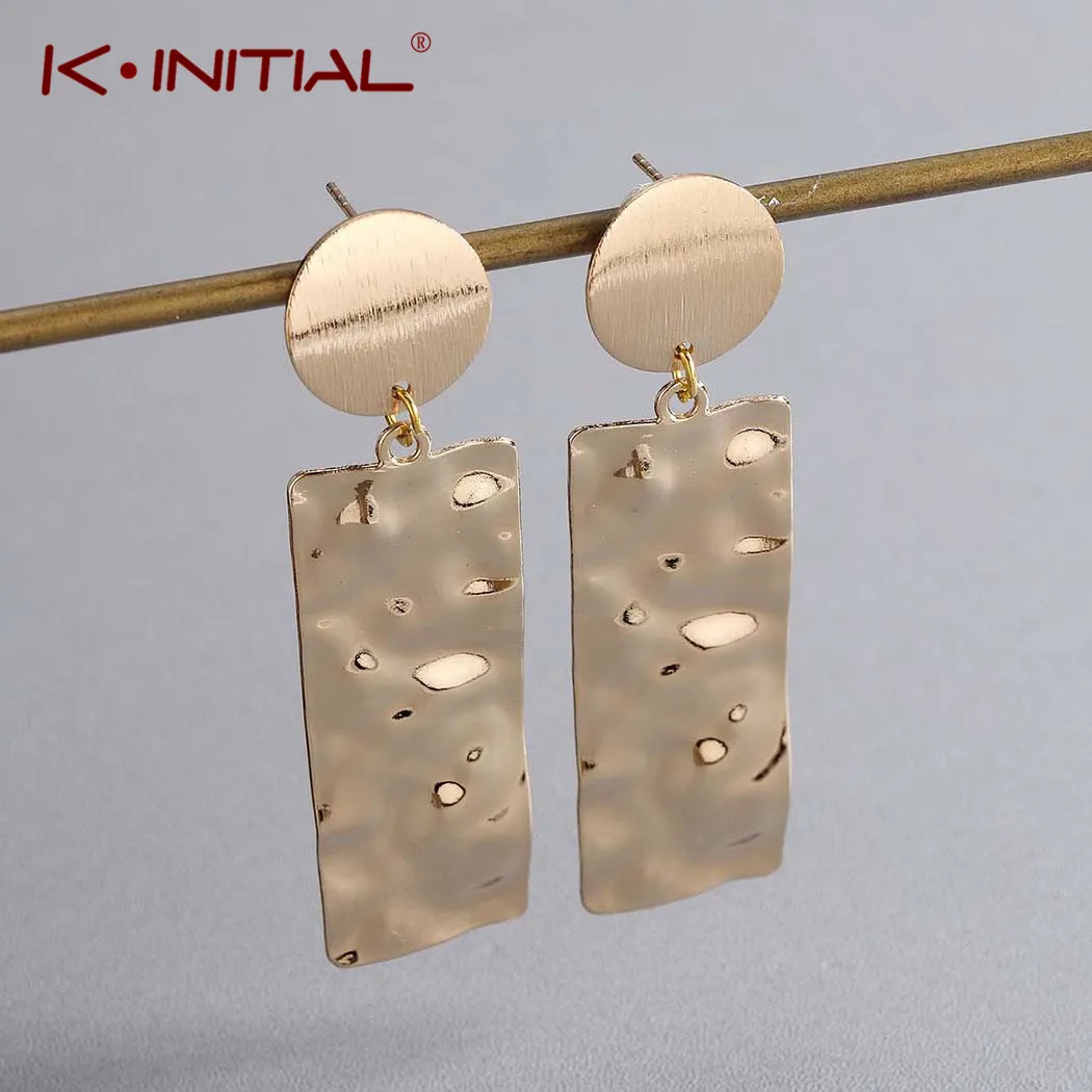 Женские Геометрические серьги Kinitial квадратные круглые длинные серьги-подвески