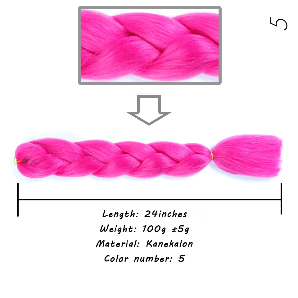 Джамбо косички длинные Омбре Джамбо синтетические плетеные волосы желтый розовый фиолетовый серый наращивание волос негабаритный пинцет аксессуары - Цвет: 4/27HL