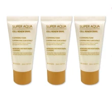3 шт. Missha супер Аква ячейка обновление Улитка Очищающая пенка 20 мл уход за лицом путешествия увлажняющее масло контроль ремонт