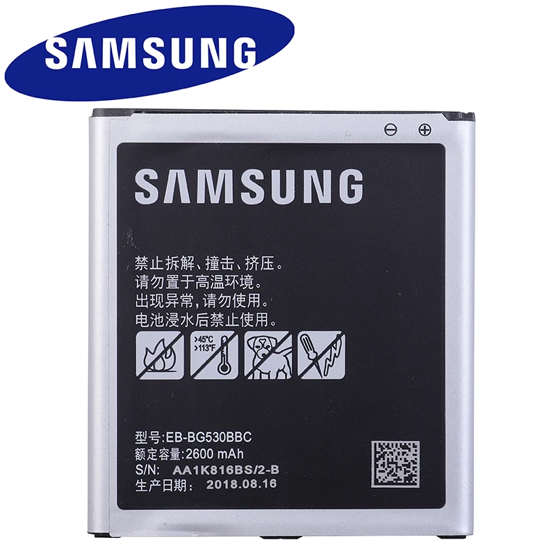 Оригинальная батарея G5308W J3(2016) J3(2018) J320 On5 j327 Реальная Модель Samsung для Galaxy J2 Prime Grand