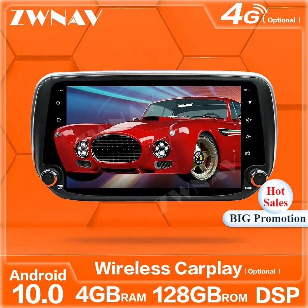 128 ГБ Carplay Android 10 экран мультимедийный плеер для Hyundai IX45 Sante Fe 2018 2019 GPS Navi