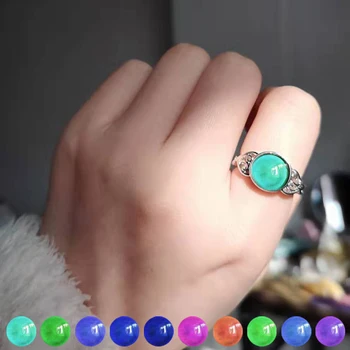 

Fashion ring Vintage Retro Color Change Mood Tracker Ring Emotion Feeling Changeable Temperature Control Rings For Women