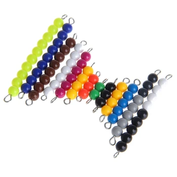 

Montessori Math Materials Bead Game for Early Preschool Learning Family Version 72XC