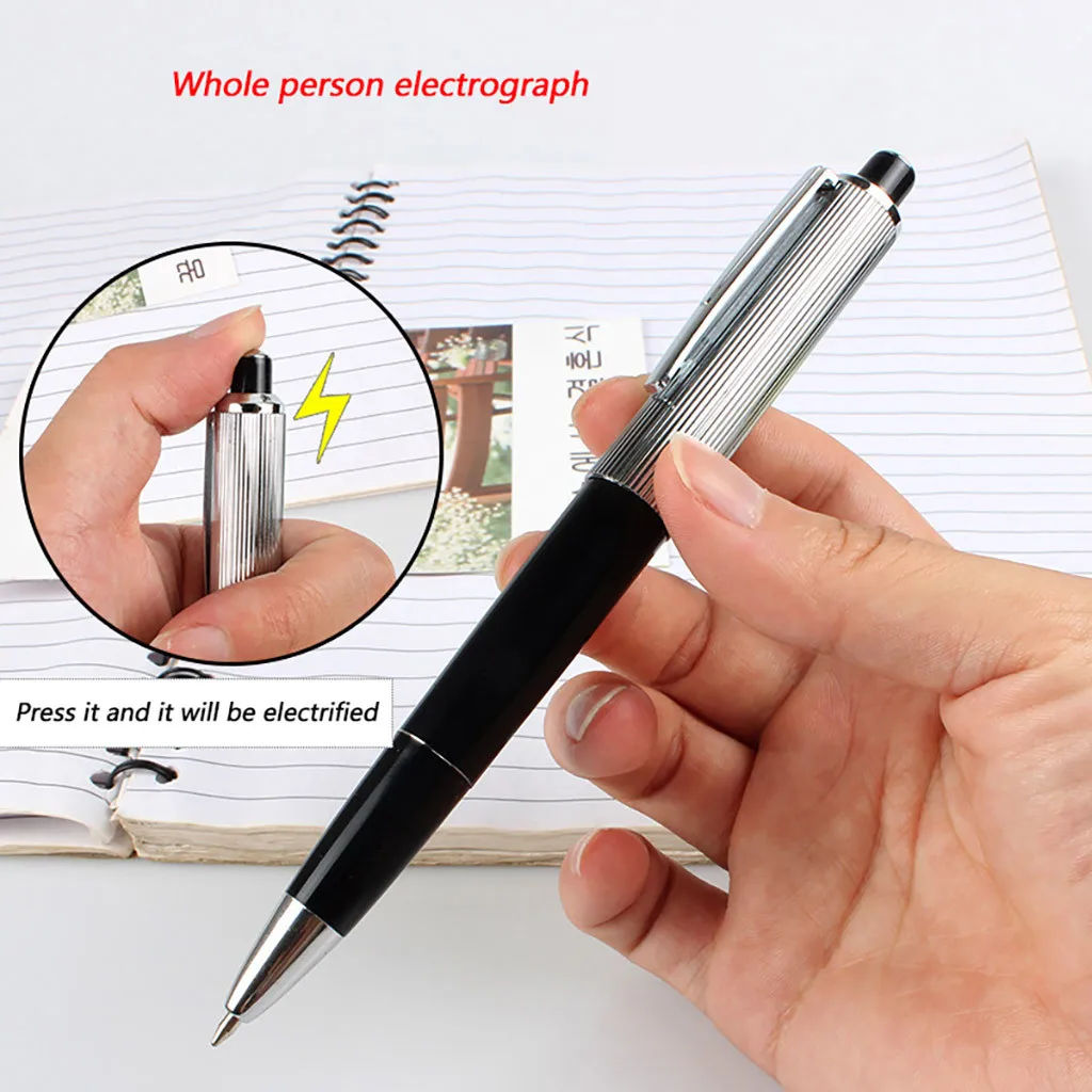 Funny Gadget Gag Utility Electric Shock Pen Toy Joke Prank Trick Novelty Gift LK