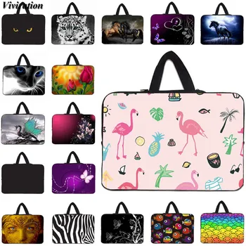 

11.6 13.3 17.3 Notebook Cover Pretty Flamingo Prints Fashion Women Briefcase Computer Laptop Bag 10 12 13 15 14 17 Sleeve Case