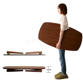 

Creative collapsible original solid wood coffee table small apartment living room tatami Nordic coffee table ash wood furniture