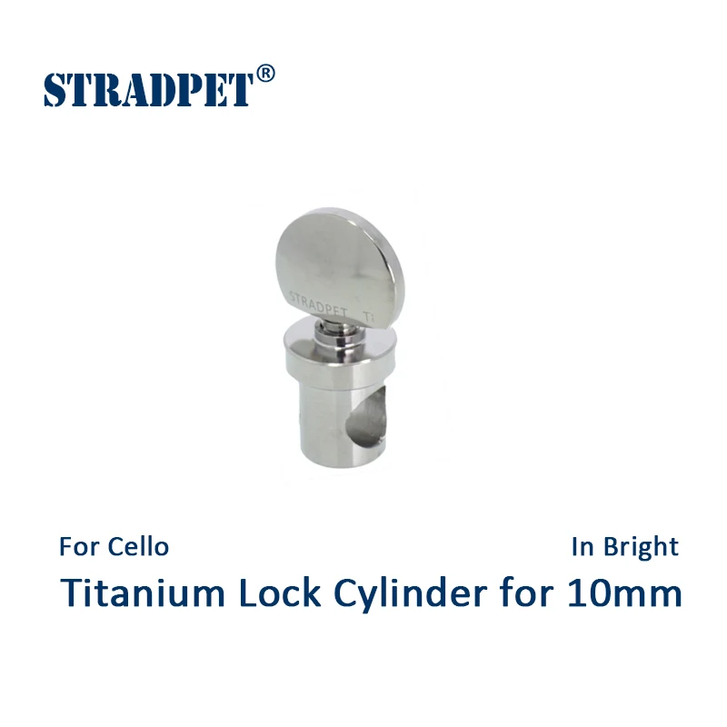 STRADPET Titanium Lock Cylinder or Titanium Tip for Cello Endpin, with