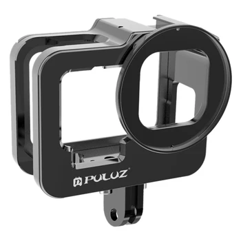

PULUZ for GoPro HERO9 Black Thicken Housing Case CNC Aluminum Alloy Protective Cage with Insurance Frame & 52mm UV Lens
