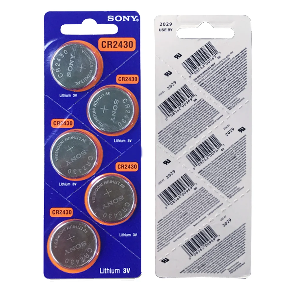 dyson battery replacement 2PCS/Lot Sony CR2430 CR 2430 DL2430 BR2430 KL2430 Button Coin Batteries For Watch Headphone Hearing Aids Toy 3V Lithium Battery lithium button batteries