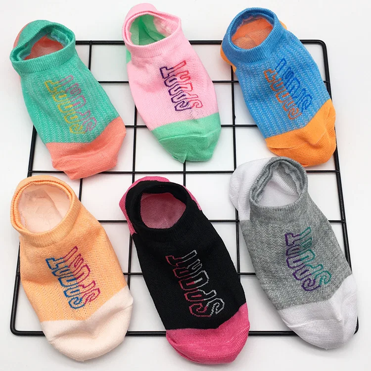5 шт. YAXIAN,, Осенние новые невидимые носки, чистый хлопок, японские простые цветные носки, неглубокие носки-башмачки для женщин