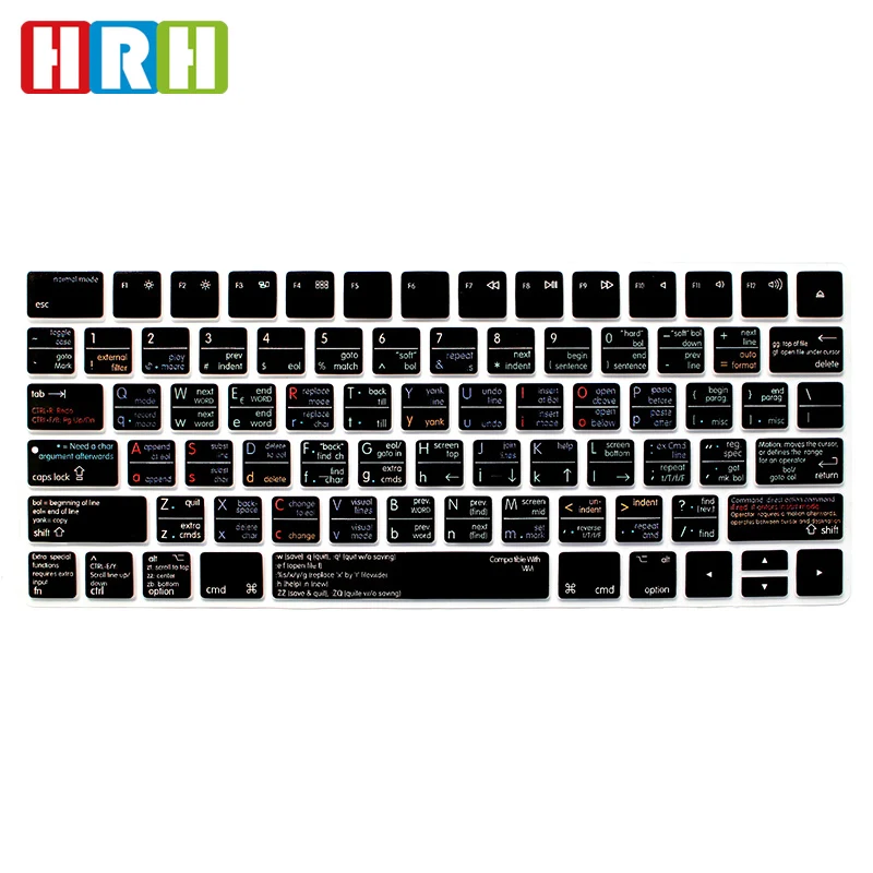 

HRH VIM VI Functional Hot key Shortcuts Keyboard Cover Silicone Keypad Skin Protective Film For Apple Magic MLA22B/A US Version