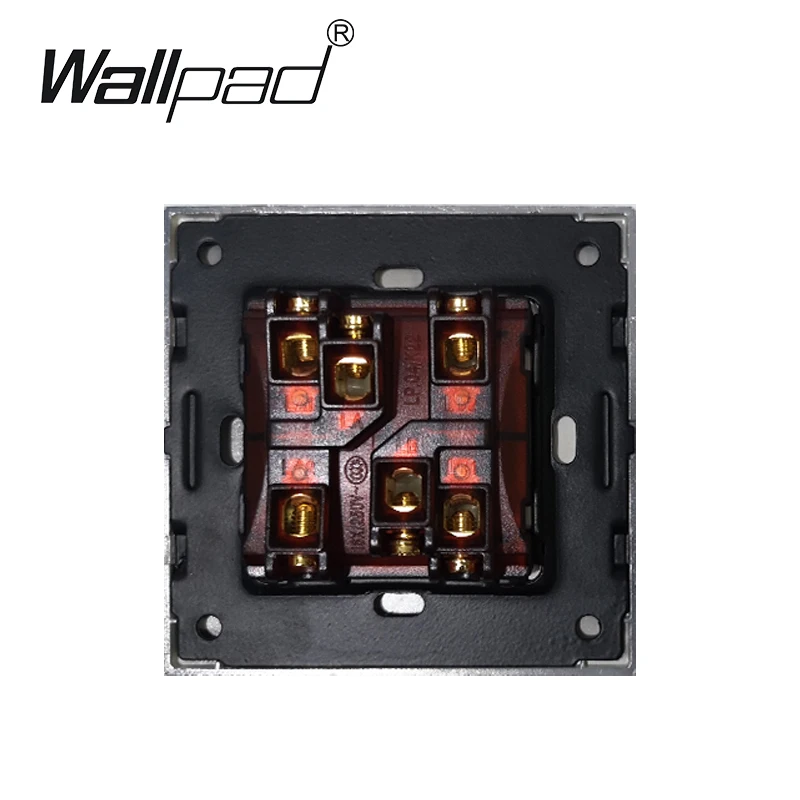 1 комплект промежуточный выключатель 3 позиционные переключатели Wallpad роскошный настенный светильник переключатель атласная металлическая панель