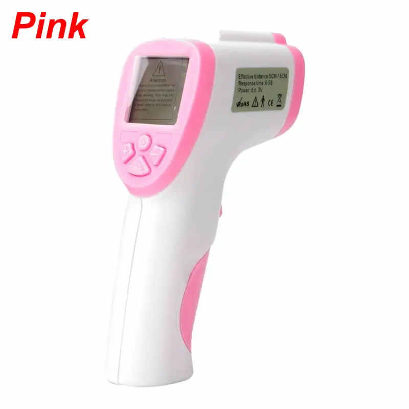 Бесконтактный инфракрасный ветеринарный цифровой термометр сигнализация C/F переключаемый инструмент GXMA - Цвет: Pink