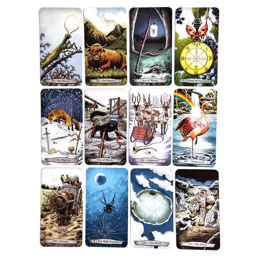 78 PCS / Set English New Animal Totem Tarot Cards Deck Card Games Board Table Game For Family Party Playing Cards Entertainment