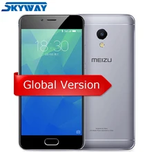 MEIZU M5S, Глобальная Прошивка, 4G LTE Мобильный Телефон, 3ГБ 16ГБ Восьмиядерный 5.2", Высокая Чёткость, Быстро Заряжающийся Мобильный Телефон, Отпечаток Пальца
