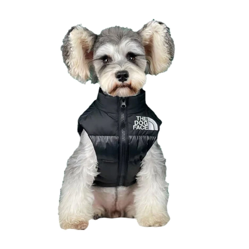 Chaqueta de plumón grueso de lujo para perros, chaleco para Chihuahua, color blanco, cálido, pequeño y mediano, para Otoño e Invierno