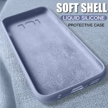 Мягкий жидкий силиконовый чехол для samsung Galaxy S8 S9 S10 Plus S10E TPU силиконовая задняя крышка для samsung Note 8 9 10 J4 J6 J8