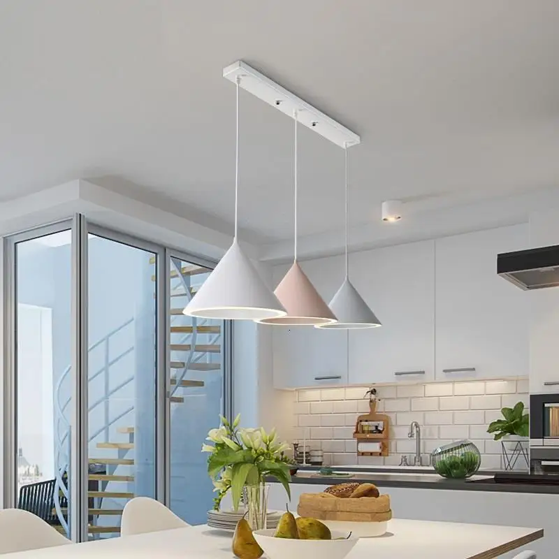 Moderne дизайн Nordic Кухня промышленных дома Led чердак Декор Lampara Colgante Подвеска светильник Декор для дома подвесной