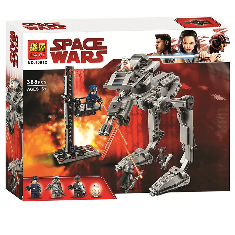 BELA 10912 Звездные войны последний джедис первый заказ AT-ST фигурные блоки Строительные Кирпичи подарок игрушки для детей