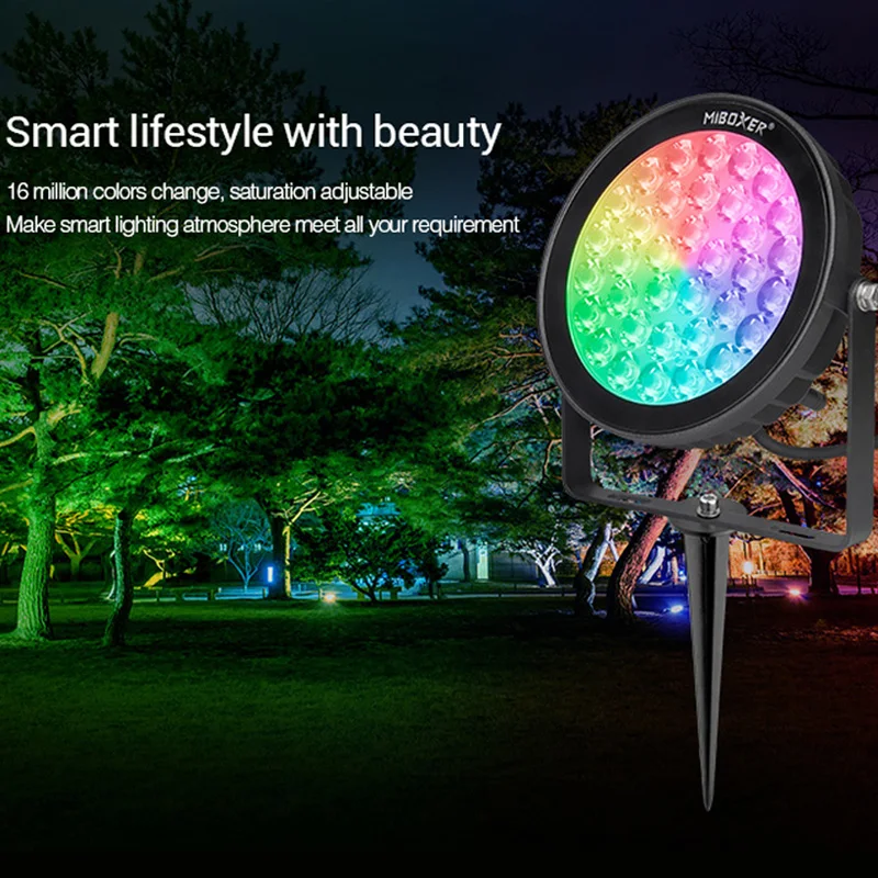 25 Вт RGB + CCT светодиодный садовый светильник (LoRa 433 МГц) Водонепроницаемый IP66