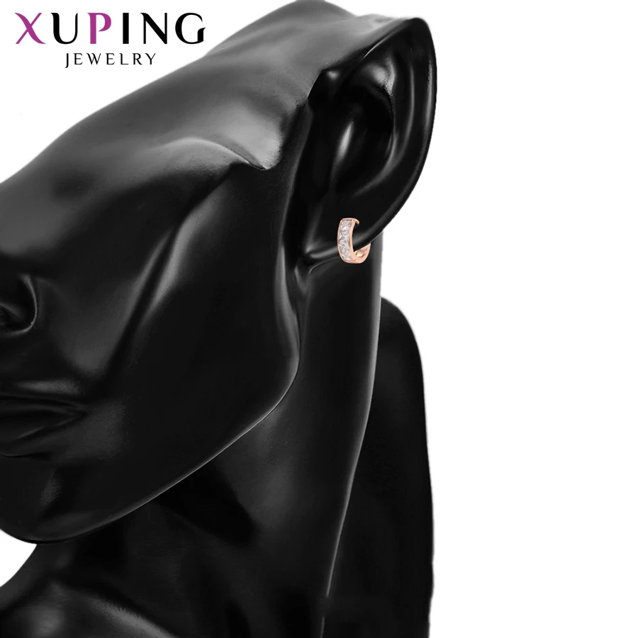 Xuping модные ювелирные изделия Изысканные элегантные серьги с покрытием из розового золота для женщин очаровательные стили подарки S203.7-98928