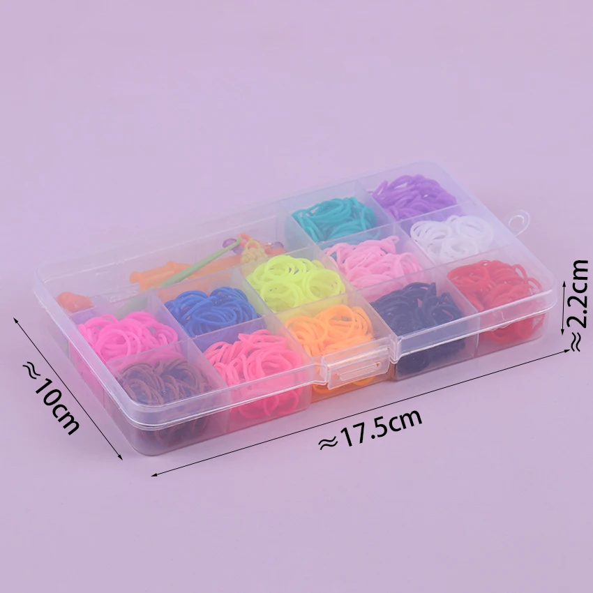 600PCS/Box Rubber Loom Bands Girl Gift For Children Elastic Band For Weaving Lacing Bracelet Toy DIY Bracelets Loom Toys 6 600PCS/Box Rubber Loom Bands Girl Gift For Children Elastic Band For Weaving Lacing Bracelet Toy DIY Bracelets Loom Toys 6