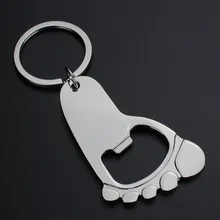 Стиль креативная открывалка для бутылок брелок для ног открывалка для бутылок Подвески с ключиками цепочка для ключей на заказ логотип компании