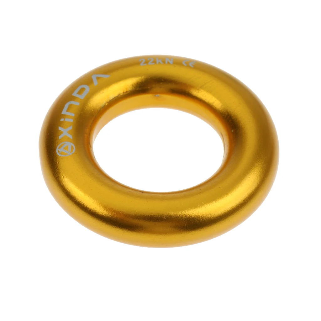 Наружное алюминиевое кольцо для скалолазания 22 кН, уплотнительное кольцо для альпинизма, альпинистское дерево - Цвет: Gold