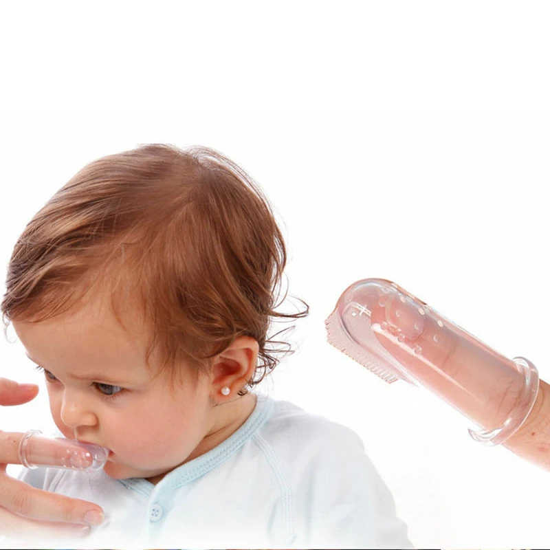 

Baby Finger Toothbrush Silicon Toothbrush+Box Children Teeth Clear Soft Silicone Infant Tooth Brush Baby Stull