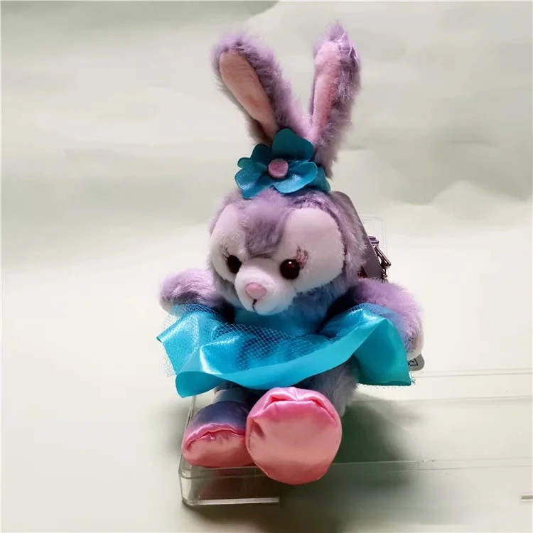 12 см мультфильм стеллалу кролик kawaii брелок Подвеска милый кролик мягкие куклы для сумки дети девочка подарок на день рождения - Цвет: Светло-желтый