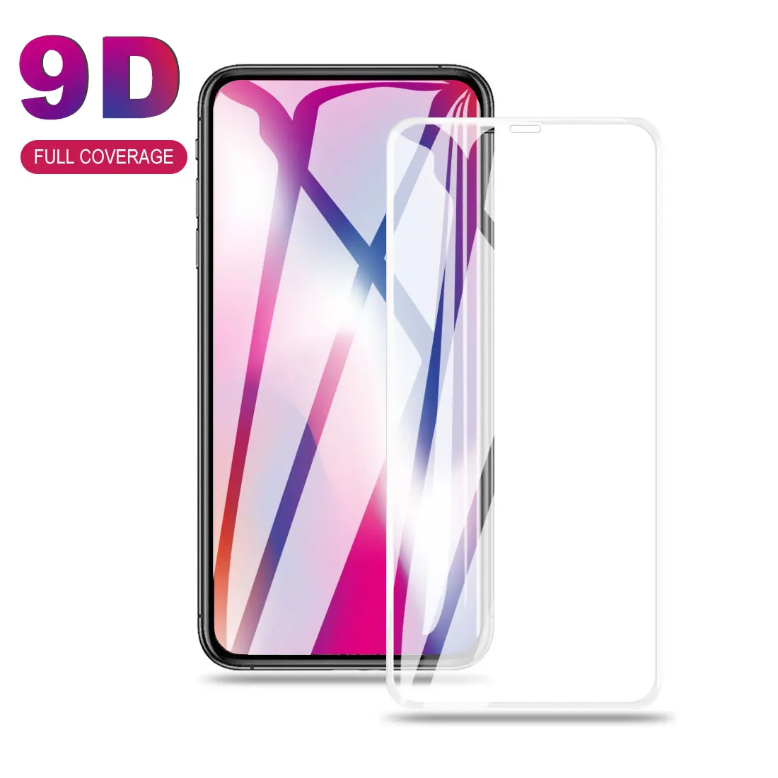 

9D Full Cover Tempered Glass For iPhone 6 6Plus 6S 6S Plus 7 7Plus X XS XR XS Max 8 8 Plus highly responsive Screen Protector