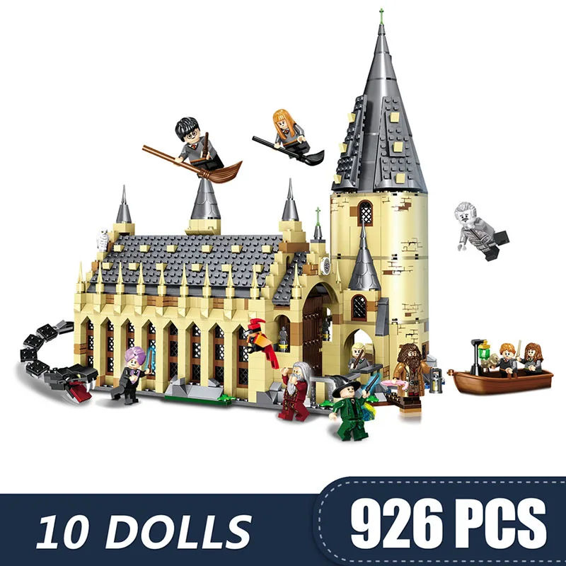 

926PCS Small Building Blocks Toys Compatible with Legoe Magic Harri Great Hall Gift for Girls Boys Children DIY