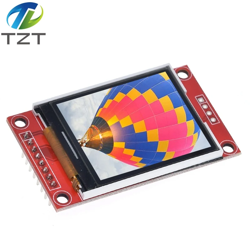 TZT 1.8 inch TFT LCD Module LCD Screen Module SPI serial 51 drivers 4 IO driver TFT Resolution 128*160 For Arduino