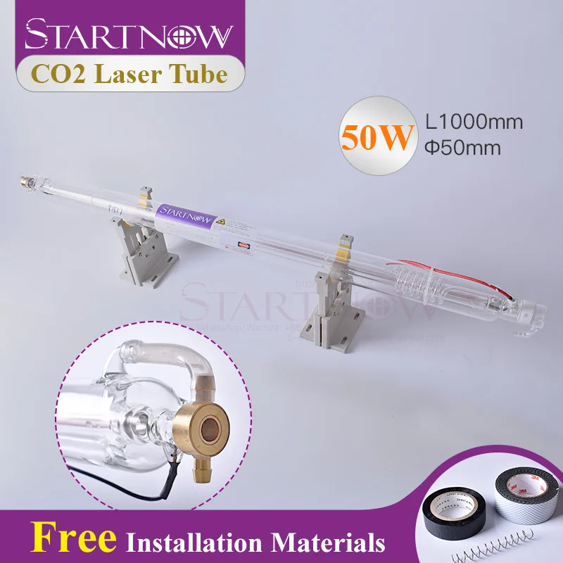 

Startnow 50W 1000mm CO2 Laser Glass Tube For Laser Engraver Carving Machine Accessories Cutter Marking Equipment Parts Lamp Pipe