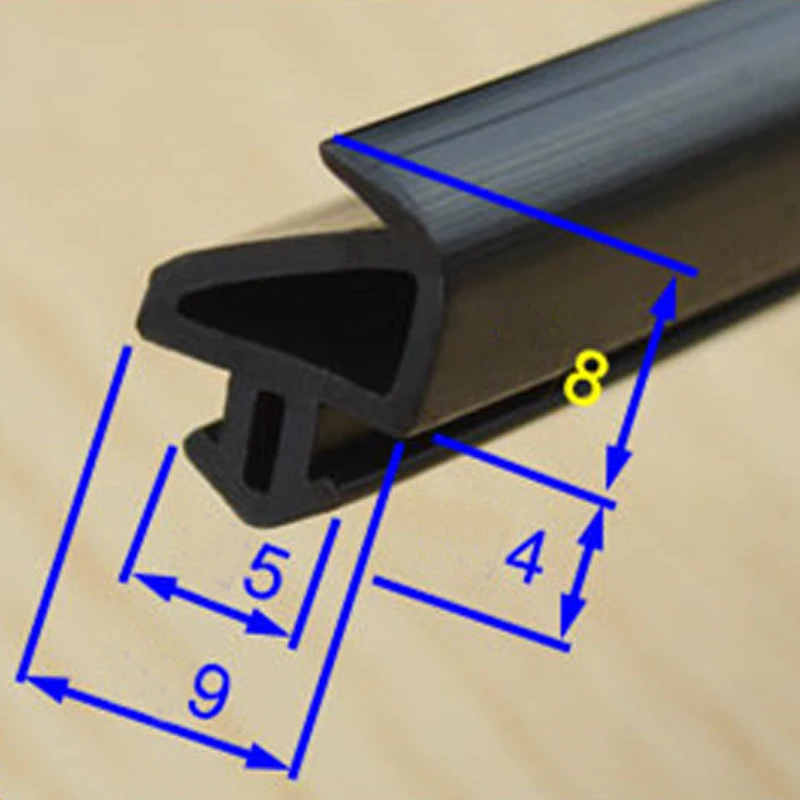 10 м п-тип стальное уплотнение окна стекло двери и окна звукоизоляция ветрозащитный водонепроницаемый EPDM резиновые прокладки окна уплотнения