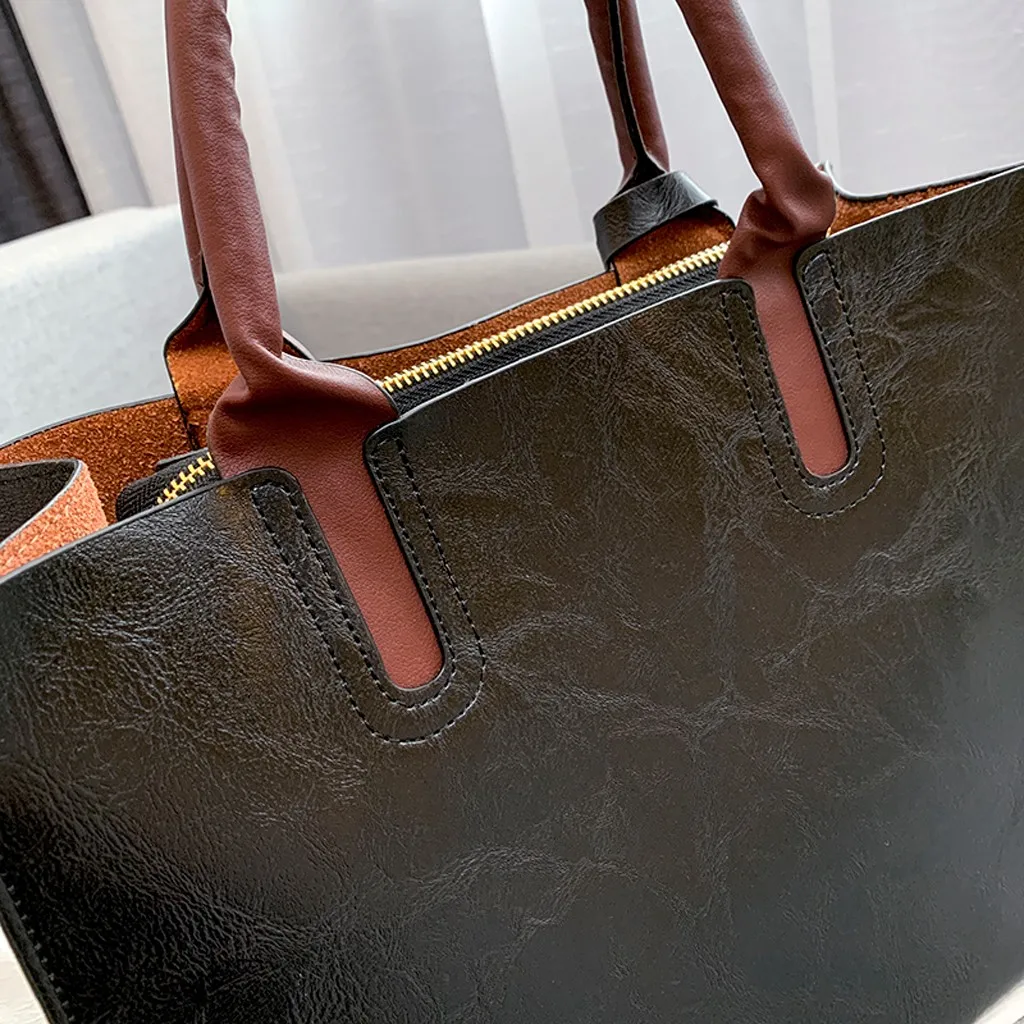 Женская сумка, комплект из 3 предметов, кожаная сумка-тоут, роскошные сумки, женские сумки, дизайнерские женские сумки, сумочка, сумки через плечо для женщин