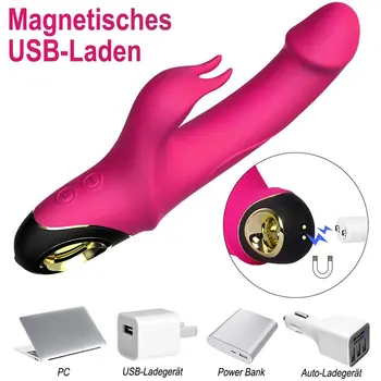 G-spot Clitoral Vibrator, Rabbit Vibrators Dildo, Sex Toys Vibrators for Women with 9 Impact Function and Waterproof Function 6