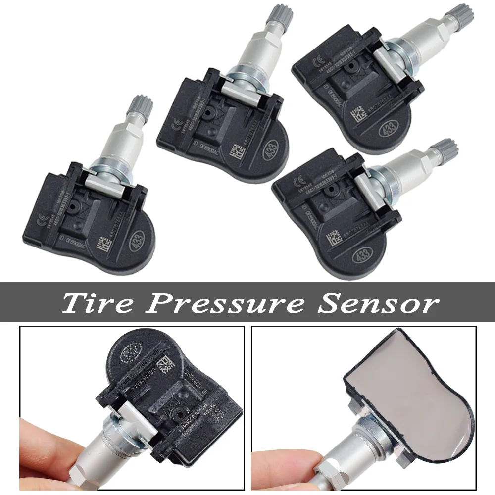 4 шт. для VW/Volkswagen Chrysler Jeep Dodge Volvo система контроля давления в шинах датчик TPMS 433 МГц 68078768AA