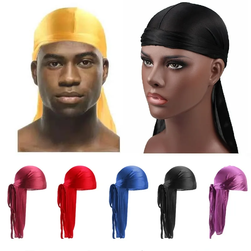 Satin Turban Hat Wigs 