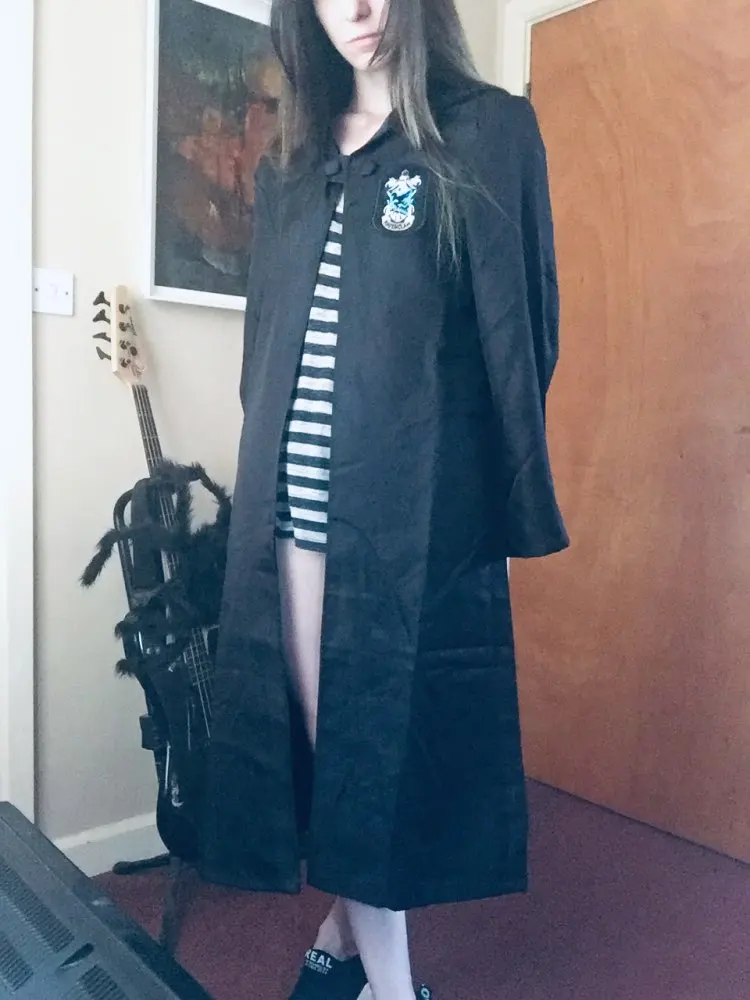 Ravenclaw Luna lovegood Косплей халат костюм Детский Взрослый волшебник на Хэллоуин плащ "Гарри"