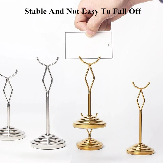 5 Pieces Metal Table Recipe Menu Wedding Party Place Card Holder Photo Picture  Holder Stand Clip Table Number Holder - Card Holder & Note Holder -  AliExpress