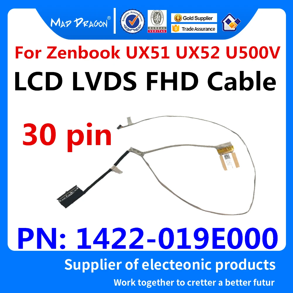 Новый оригинальный ЖК LVDS экран гибкий кабель FHD для ASUS Zenbook UX51 U500V U500VZ UX51V UX51VZ UX52A