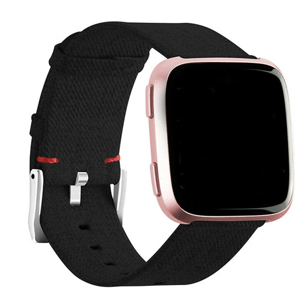 Watch Replacement Watch Sports Band Canvas Wristband Compatible with Fitbit Versa/Versa 2 for Men and Women versa watch band
