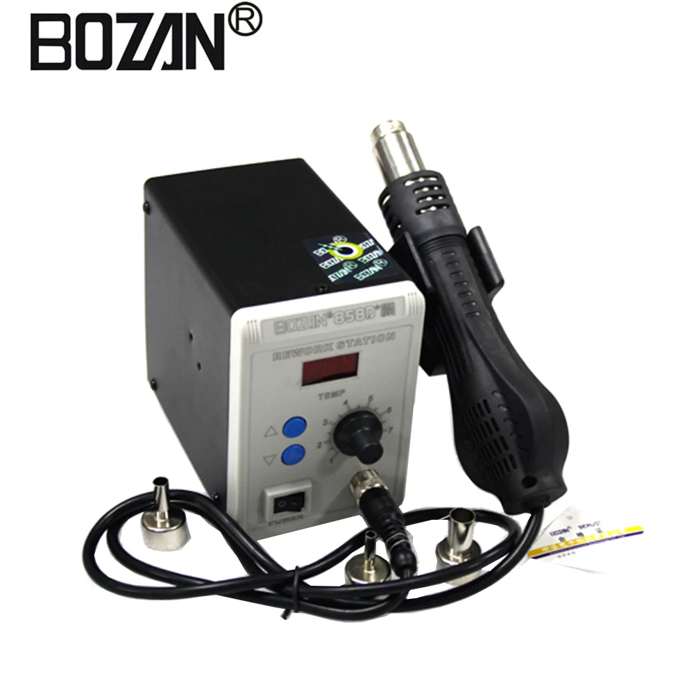 

Soldering Station LED Digital Solder 858D+ 750W Iron Desoldering Station BGA Rework Solder Station Hot Air Gun