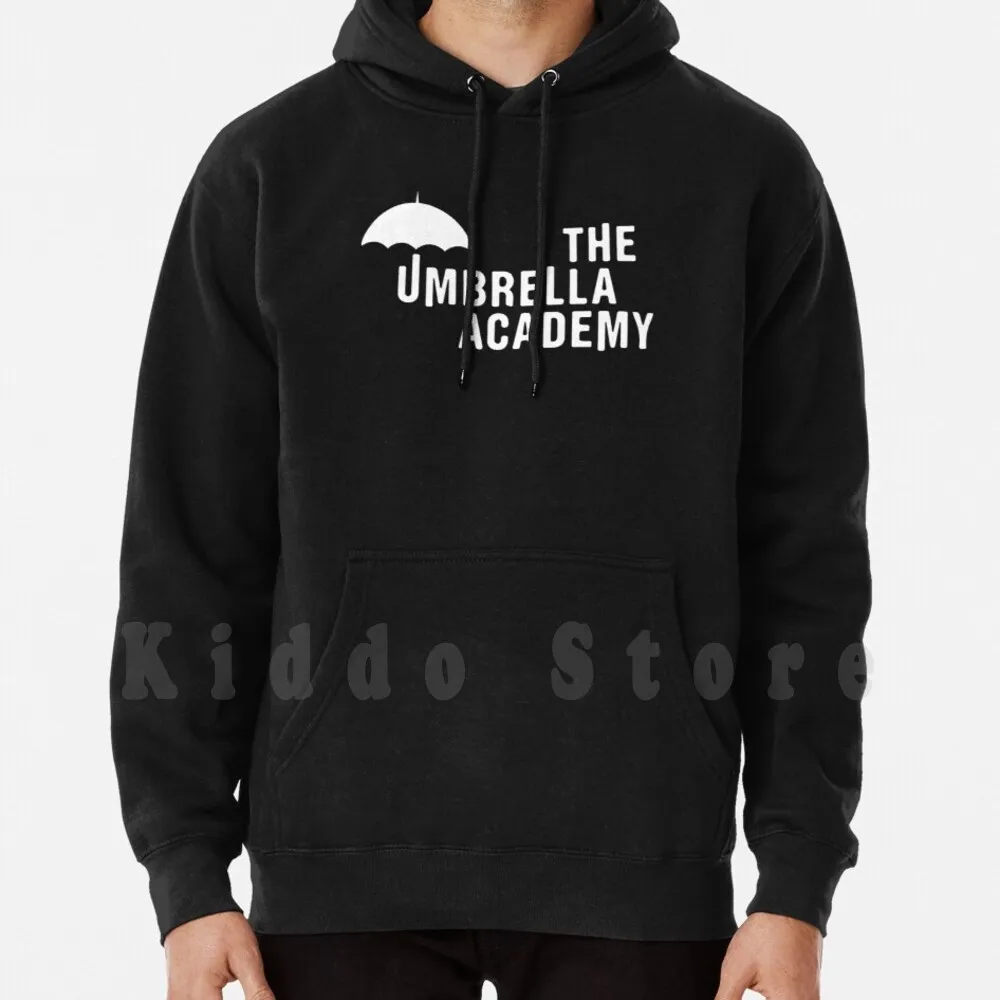 The Umbrella Academy-Felpa Con Cappuccio Bianca Ombrello A Maniche Lunghe Academy The Umbrella Academy Umbrella Academy