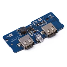 Lithium Battery Charger Board LED Dual USB 5V 2.4A Micro/Type-C USB Mobile Power Bank 18650 Charging Module