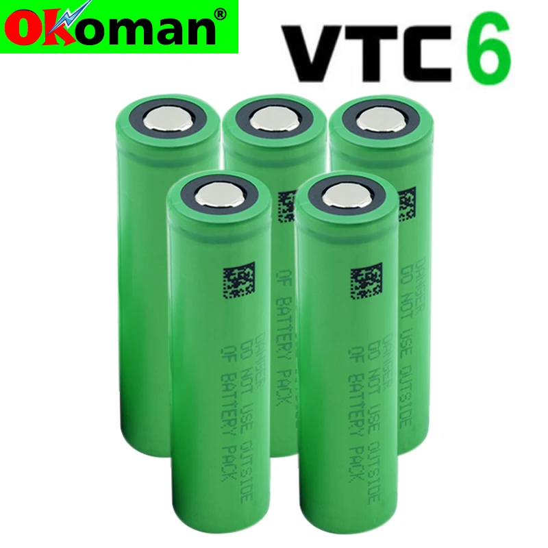 VTC6 3,7 V 3000mAh литий-ионная аккумуляторная батарея 18650 для sony US18650 VTC6 электронные сигареты Игрушки Инструменты flashligh