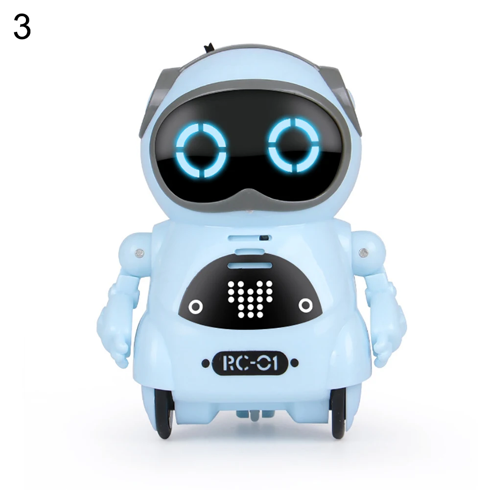 Mini Pocket Robot Voice Control Chat Record Sing Dance Interactive Kids Toy Telling Story Mini RC Robot Toy